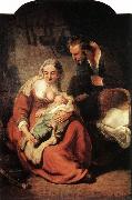 REMBRANDT Harmenszoon van Rijn The Holy Family x oil